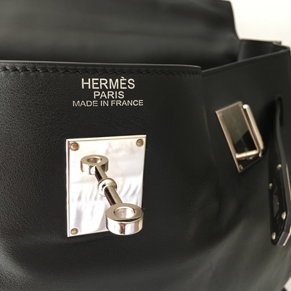 💯 Mint Hermès Kelly Relax 50 Travel Bag 2012 Black - Picture 11 of 16